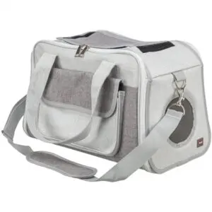 Trixie hondentas Libby grijs 42 x 25 x 27 cm – met gaasinzetstuk - Afbeelding 2