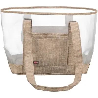 Trixie hondentas Mary transparant/zand 53 x 20 x 30 cm – mesh