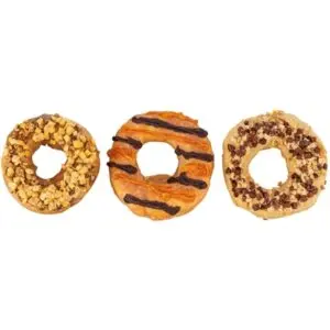 Trixie Donuts kauwsnack eend, kip en kabeljauw 9 cm – 3 stuks, 55 g - Afbeelding 4
