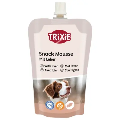 Trixie Snack Mousse lever 200 g – vloeibare hondenbeloning in tube