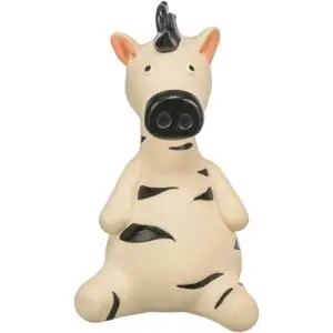 Trixie zebra latex 15 cm – zacht hondenspeeltje - Afbeelding 1