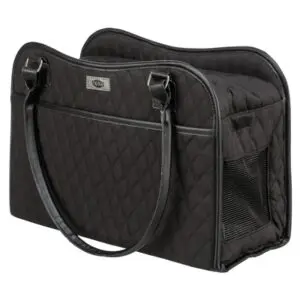 Trixie hondentas Amina zwart 37 x 18 x 29 cm – met korthouder - Afbeelding 2