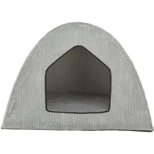 Trixie hondenmand Tent Jonna Vital ribstof lichtgrijs 75 x 55 x 55 cm - Afbeelding 1
