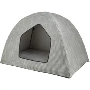 Trixie hondenmand Tent Jonna Vital ribstof lichtgrijs 75 x 55 x 55 cm - Afbeelding 4
