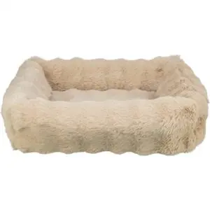 Trixie hondenmand Elli rechthoek beige 60 x 50 cm – pluche - Afbeelding 1