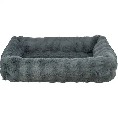 Trixie hondenmand Elli rechthoek donkergrijs 100 x 70 cm – pluche