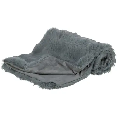 Trixie hondendeken Elli donkergrijs 70 x 50 cm – pluche en velours