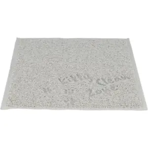 Trixie kattenbakmat pvc lichtgrijs 45 x 37 cm – slipvast - Afbeelding 1