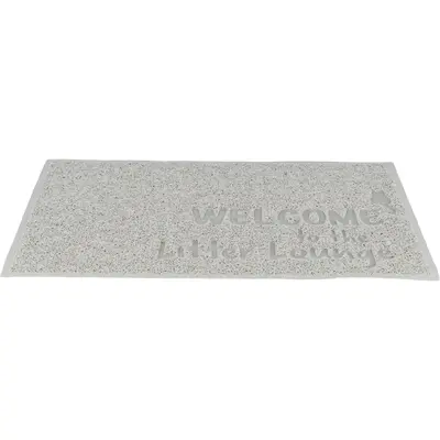 Trixie kattenbakmat PVC lichtgrijs 60 x 40 cm – slipvast