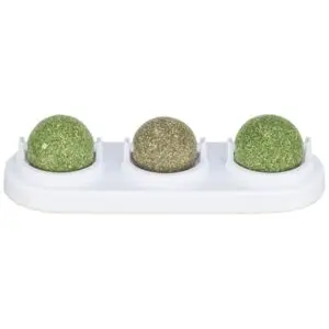 Trixie kattenspeelgoed speelballen matatabi en catnip met houder 5 cm - Afbeelding 1