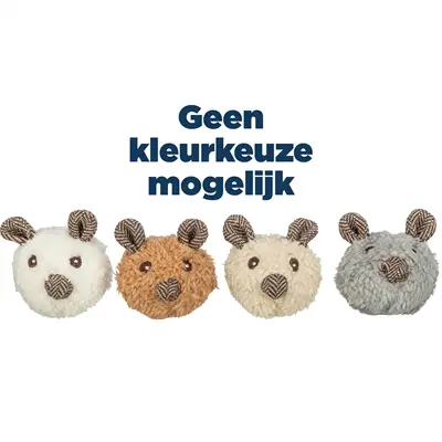 Trixie beer van pluche met catnip 8 cm – kattenspeelgoed, assorti