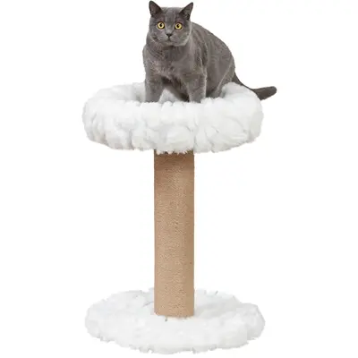 Trixie krabpaal Mirella wit 50 x 50 x 55 cm – jute kraboppervlak