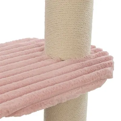 Trixie krabpaal Lonni roze 75 x 55 x 132 cm – pluche in corduroy-look