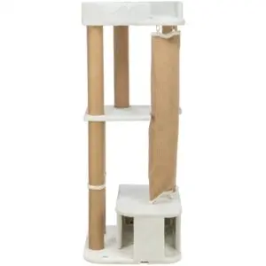 Trixie krabpaal Active wit 58 x 38 x 150 cm – jute en pluche - Afbeelding 1