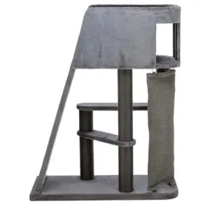 Trixie krabpaal Active met klimwand grijs 96 x 38 x 122 cm - Afbeelding 1
