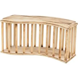 Trixie hooiruif met deksel 37 x 13 x 19 cm – gevlamd hout - Afbeelding 1
