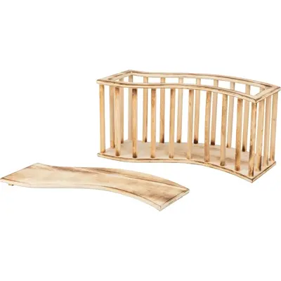 Trixie hooiruif met deksel 37 x 13 x 19 cm – gevlamd hout