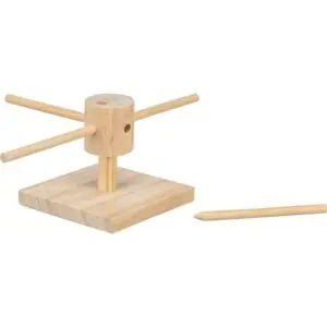 Trixie voerdraaimolen onbehandeld hout 22 x 22 x 8 cm – knaagdieren - Afbeelding 2