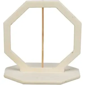 Trixie voerring onbehandeld hout 17 x 17 x 12 cm – foerageerspeelgoed - Afbeelding 1