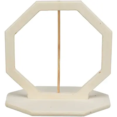 Trixie voerring onbehandeld hout 17 x 17 x 12 cm – foerageerspeelgoed