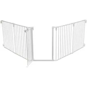 Trixie afsluithek metaal met deur wit 5-delig 62,5-300 x 76,5 cm - Afbeelding 1