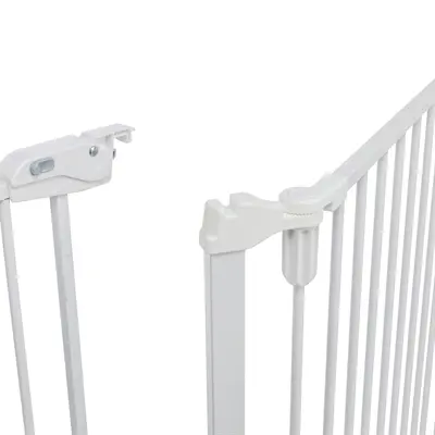 Trixie afsluithek metaal met deur wit 5-delig 62,5-300 x 76,5 cm - Afbeelding 5