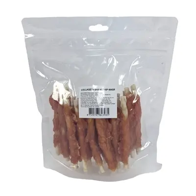 I Am Twisted Stick collageen bar met kip 400 g – kauwsnack hond