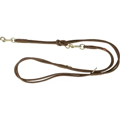 Trixie hondenriem Pure nubuckleer bruin 200 x 1 cm – verstelbaar