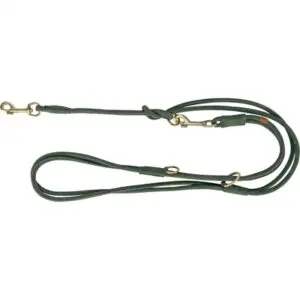 Trixie hondenriem Pure nubuckleer saliegroen 200 x 1 cm – rond gestikt - Afbeelding 1