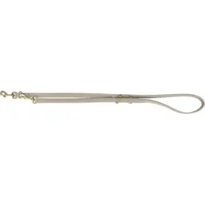Trixie hondenriem Pure nubuckleer lichtgrijs S-M 200 x 1,5 cm – verstelbaar - Afbeelding 1