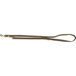 Trixie hondenriem Pure nubuckleer bruin S-M 200 x 1,5 cm - Afbeelding 1