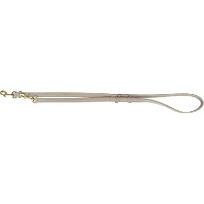 Trixie hondenriem Pure nubuckleer lichtgrijs L-XL 200 x 2,5 cm