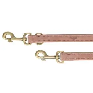 Trixie hondenriem Pure nubuckleer roze L-XL 200 x 2,5 cm – verstelbaar - Afbeelding 2
