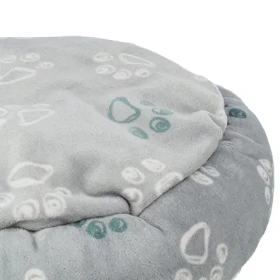 Trixie hondenmand Jimmy Soft rond lichtgrijs 50 cm – pluche