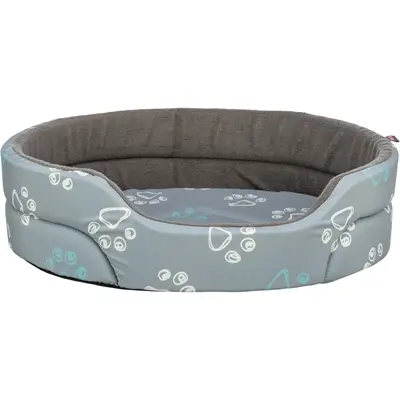 Trixie hondenmand Jimmy Cotton Look ovaal licht-/donkergrijs 55 x 45 cm