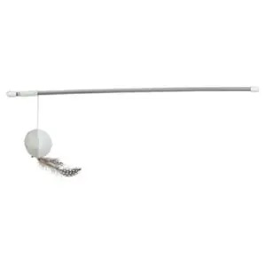 Trixie kattenhengel met pluche bal, veren en catnip 46 cm - Afbeelding 2