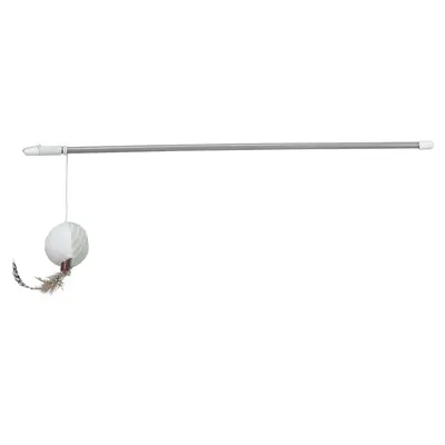 Trixie kattenhengel met pluche bal, veren en catnip 46 cm - Afbeelding 5