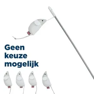 Trixie kattenhengel met pluche muis en catnip 46 cm - Afbeelding 1
