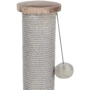 Trixie krabpaal Livia taupe 38 x 38 x 64 cm – jute, velours look - Afbeelding 2