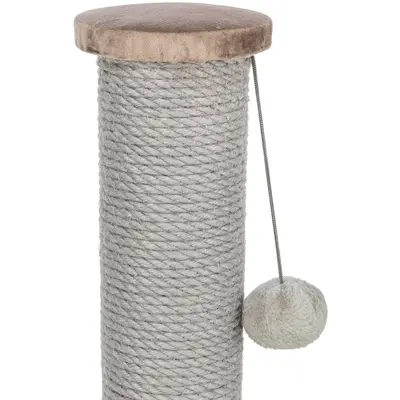 Trixie krabpaal Livia taupe 38 x 38 x 64 cm – jute, velours look