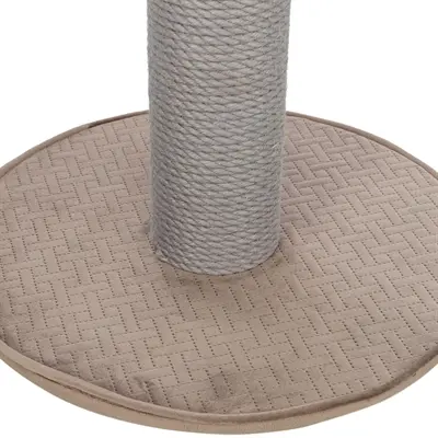 Trixie krabpaal Livia taupe 38 x 38 x 64 cm – jute, velours look - Afbeelding 3
