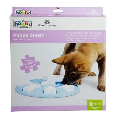 Nina Ottosson Puppy Smart blauw 28 x 28 x 4 cm – hondenspel niveau 1 - Afbeelding 5