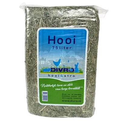 Hooi voor konijnen en knaagdieren 4 x 2,5 kg – vezelrijk ruwvoer