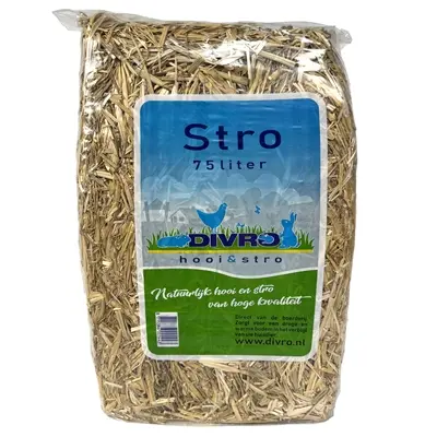 Stro bodembedekker en nestmateriaal 4 x 2,5 kg – voor knaagdieren