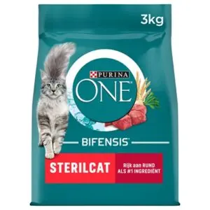 Purina ONE kattenvoer Sterilcat Rund/Tarwe 3 kg – eiwitrijk - Afbeelding 1