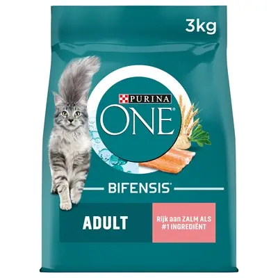 Purina ONE kattenvoer Adult Zalm/Volkoren Granen 3 kg