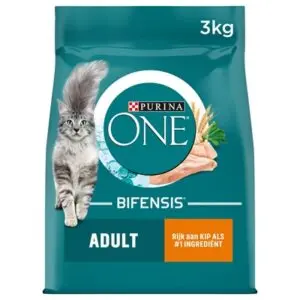 Purina ONE kattenvoer Adult Kip/Volkoren Granen 3 kg - Afbeelding 1