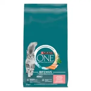 Purina ONE kattenvoer Adult Zalm/Volkoren Granen 7,5 kg - Afbeelding 1