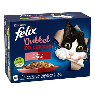 Felix kattenvoer Dubbel Zo Lekker Mix Selectie in gelei 4 x 12 x 85 g - Afbeelding 5