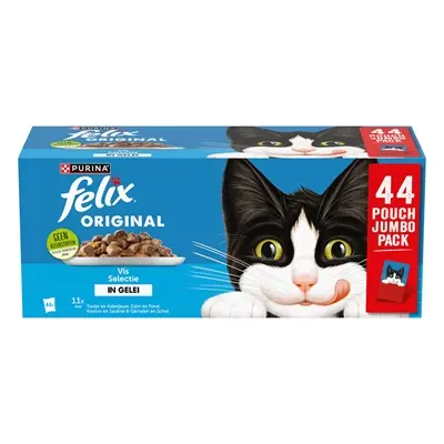 Felix kattenvoer Original Vis Selectie in gelei 44 x 85 g